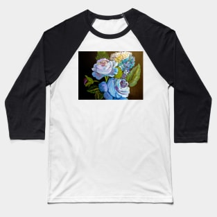 Blue Roses Baseball T-Shirt